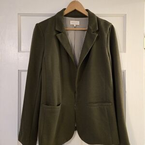 Olive Green Women's Blazer EUC